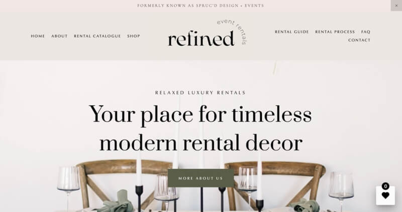 Refined Event Rentals